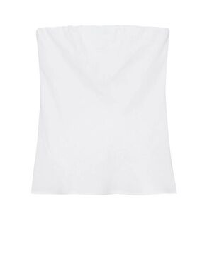 DONNI. White Strapless Bandeau Tube Top